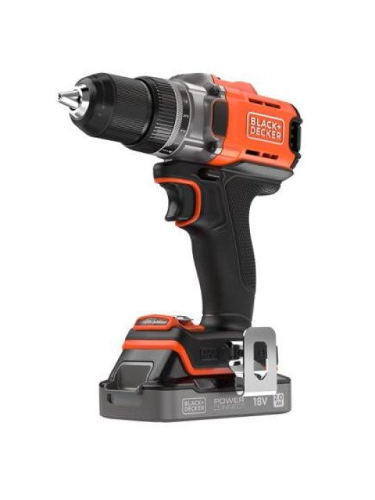 Akumuliatorinis Gręžtuvas - Suktuvas, 18V BCD382D1XC-QW, 1 X 2 AH, Black&Decker