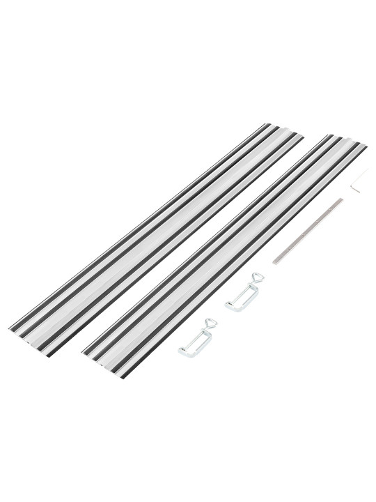Kreipiamieji bėgiai 2 x 700 mm, jungtis, 2 spaustuvai