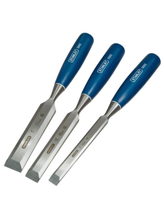 3vnt kaltų rinkinys 12 18 25mm 5002 Serija Stanley 0-16-128