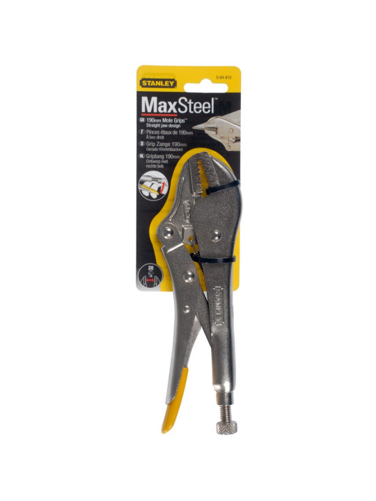 Tiesios užspaudimo replės STANLEY, 177 mm (7”)  0-84-810