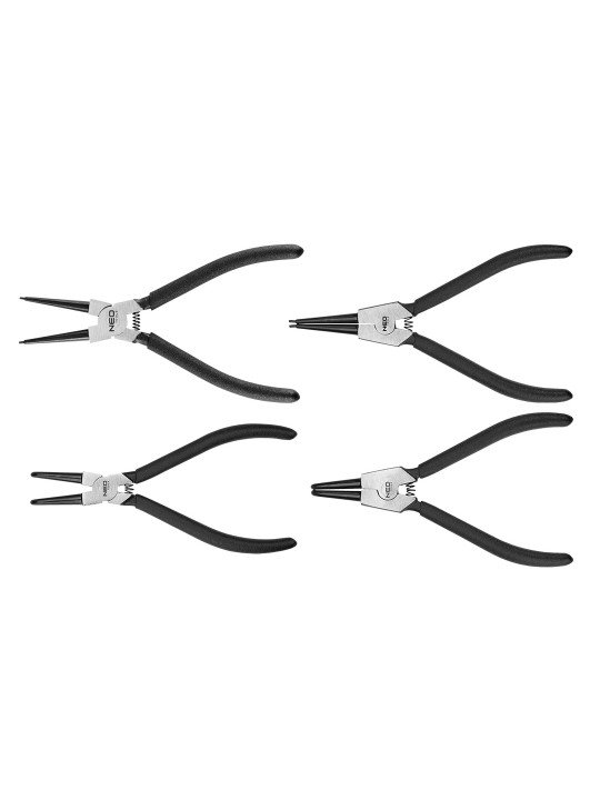 4vnt Circlip replės rinkinys su plastikiniu dėklu