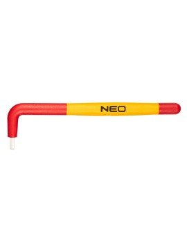 Hex Raktas 5mm 1000V - BUSHex Raktas 5mm 1000V - Hex key size 5mm, certified for 1000V, CrV steel NEO hex key (ref.Hex Raktas 5mm 1000V - NEO hex key (ref.