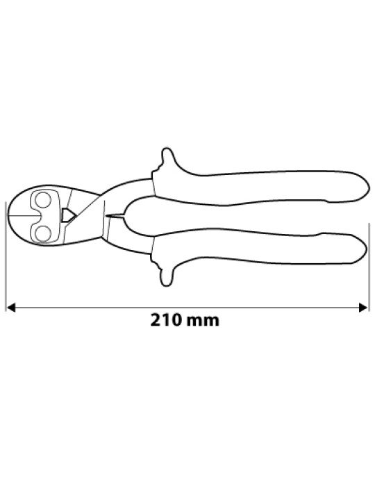 Žirklės plieninei vielai iki 5mm,