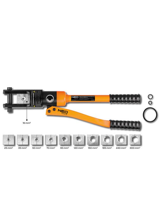 Hidraulinis rankinis presas elektriniams antgaliams 16-300 mm