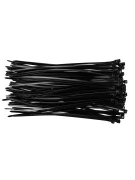 Plastikiniai dirželiai 2,5mm x 200 mm, black, 100pc - NEO cable ties (ref.Plastikiniai dirželiai 2,5mm x 200 mm, black, 100pc (01-602) - NEO cable ties (ref.