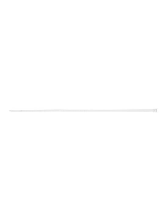 Plastikiniai dirželiai 3.6mm x 300 mm, white, 100pc