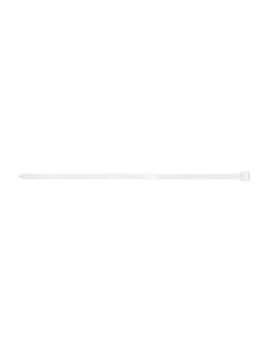 Plastikiniai dirželiai 4.8mm x 200 mm, white, 75pc