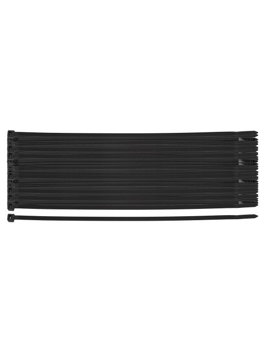 EXTREME plastikiniai užveržimo - tvirtinimo dirželiai 4,8 × 200 mm, juodi, 100 vnt.