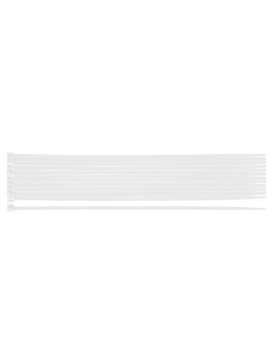EXTREME plastikiniai užveržimo - tvirtinimo dirželiai 2,5 × 200 mm, balti, 20 vnt.