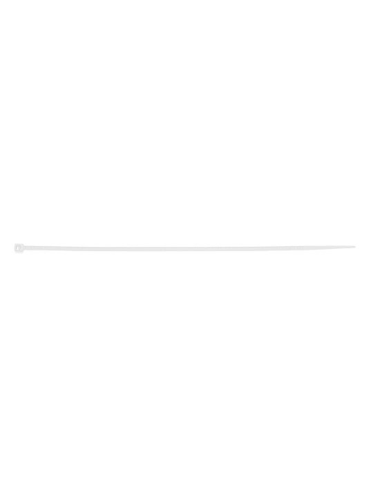 EXTREME plastikiniai užveržimo - tvirtinimo dirželiai 2,5 × 200 mm, balti, 100 vnt.