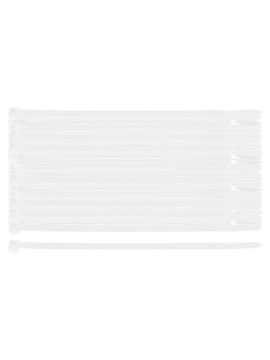 EXTREME plastikiniai užveržimo - tvirtinimo dirželiai 4,8 × 150 mm, balti, 100 vnt.