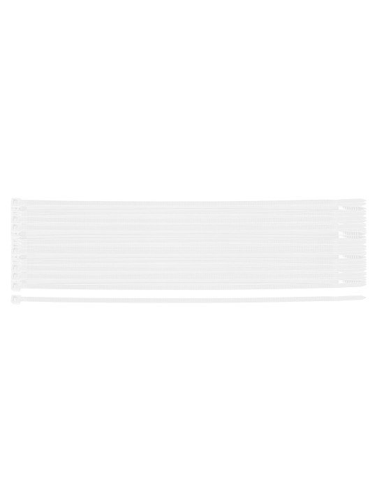 EXTREME plastikiniai užveržimo - tvirtinimo dirželiai 4,8 × 370 mm, balti, 50 vnt.