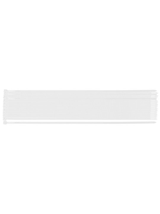 EXTREME plastikiniai užveržimo - tvirtinimo dirželiai 9,0 × 650 mm, balti, 50 vnt.
