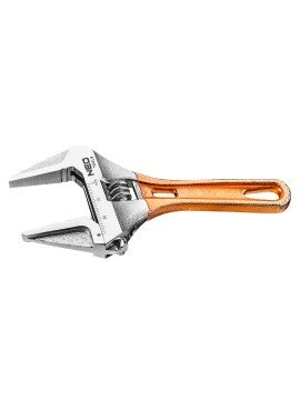 Reguliuojama raktas trumpas 118 mm, diapazonas 0-28 mm (03-019) - Adjustable wrench short, CrV steel, 25 years warranty  Adjustable wrench short, CrV steel, 25 years warranty