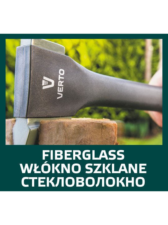 Kirvis 870g, galva 540g, stiklo pluošto rankena 17,5