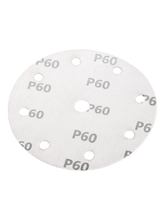 Šlifavimo diskai 150 mm, P60, 5 vnt, su 9 skylėmis 04-721