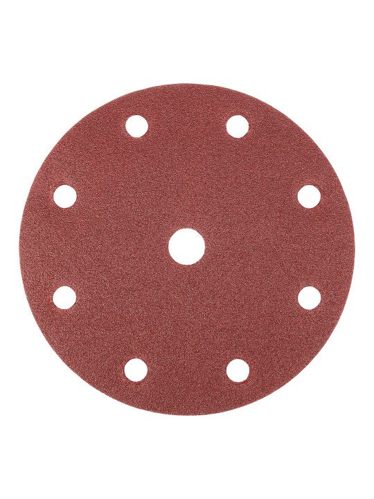 Šlifavimo diskai 150 mm, P80, 5 vnt, su 9 skylėmis 04-721