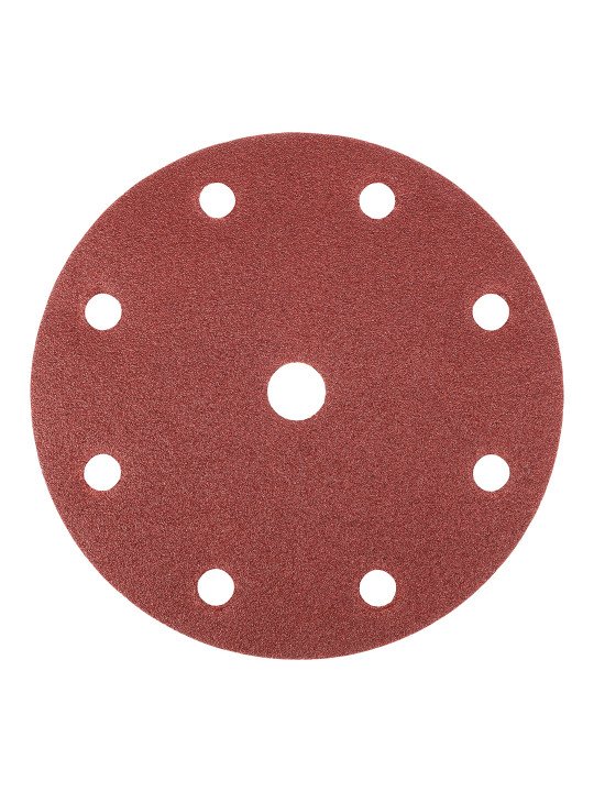 Šlifavimo diskai 150 mm, P100, 5 vnt, su 9 skylėmis 04-721