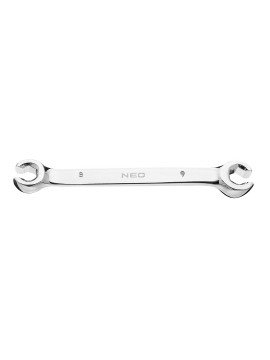 Raktas 8 x 9 mm, - BUSRaktas 8 x 9 mm, - Flare nut wrench, forged, strengthened, offset 15°, CrV steel NEO flare nut wrench (ref.Raktas 8 x 9 mm, - NEO flare nut wrench (ref.Raktas 8 x 9 mm, (09-141) - NEO flare nut wrench (ref.