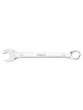 Raktas plokščias - kilpinis 19 x 230 mm - NEO combination spanner manufactured in accordance with DIN 3113.Raktas plokščias - kilpinis 19 x 230 mm (09-663) - NEO combination spanner manufactured in accordance with DIN 3113.