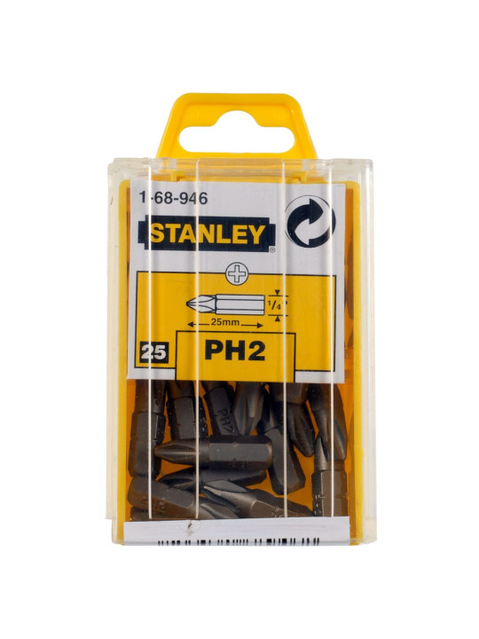Antgalis kryžminis PH2 25mm (25 vnt.) Stanley 1-68-946