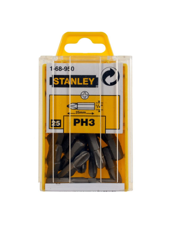Antgalis kryžminis PH3 25mm (25 vnt.) Stanley 1-68-950