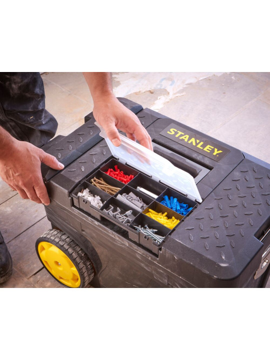 Dėžė įrankiams su ratukais  62x41,5x37 cm Stanley 1-97-503