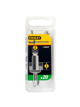 Aliuminės kniedės 3 x 6mm 20vnt (1-PAA44T) - Aliuminės kniedės 3 x 6mm 20vnt Stanley 1-PAA44T (1-PAA44T) - Aliuminės kniedės 3 x 6mm 20vnt Stanley 1-PAA44T (1-PAA44T) - STANLEY aliuminio kniedės, sidabrinės, 3 x 7 mm (20 vnt.