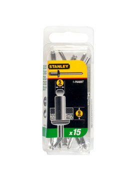 Aliuminės kniedės 5 x 10 mm 15vnt (1-PAA66T) - Aliuminės kniedės 5 x 10 mm 15vnt Stanley 1-PAA66T (1-PAA66T) - Aliuminės kniedės 5 x 10 mm 15vnt Stanley 1-PAA66T (1-PAA66T) - STANLEY aliuminio kniedės, sidabrinės, 5 x 9 mm (15 vnt.