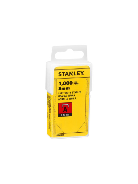 Kabės 8mm 1000vnt A ir J -tipas Stanley 1-TRA205T