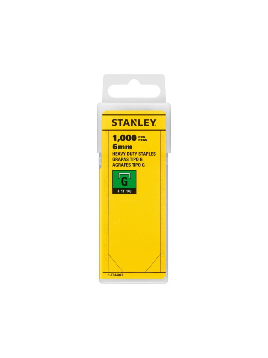 Stanley kabės 6mm (1 000) G tipas Stanley 1-TRA704T