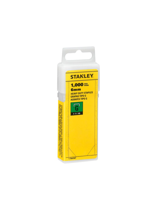 Stanley kabės 6mm (1 000) G tipas Stanley 1-TRA704T