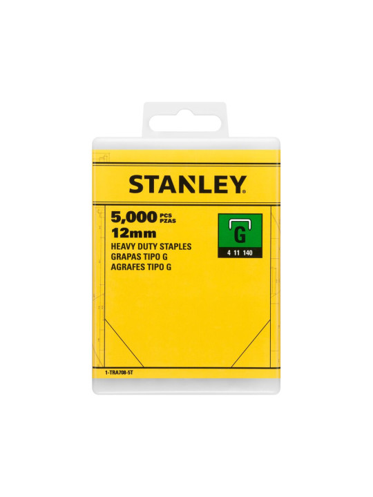Stanley kabės 12mm (X5000) G Tipas Stanley 1-TRA708-5T