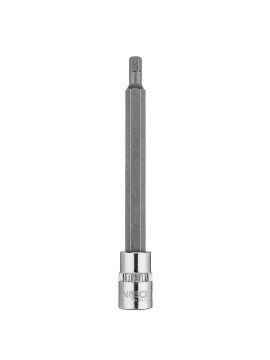 H4 šešiakampė galvutė su 1/4  galvute, ilga, 87 mm - The H4 hexagonal bit on a 1/4  socket, 10-329 by NEO is an 87 mm long piece in H4 type.H4 šešiakampė galvutė su 1/4  galvute, ilga, 87 mm (10-329) - The H4 hexagonal bit on a 1/4  socket, 10-329 by NEO 