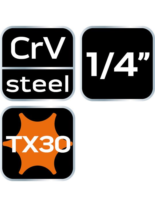TORX TX30 antgalis su 1/4