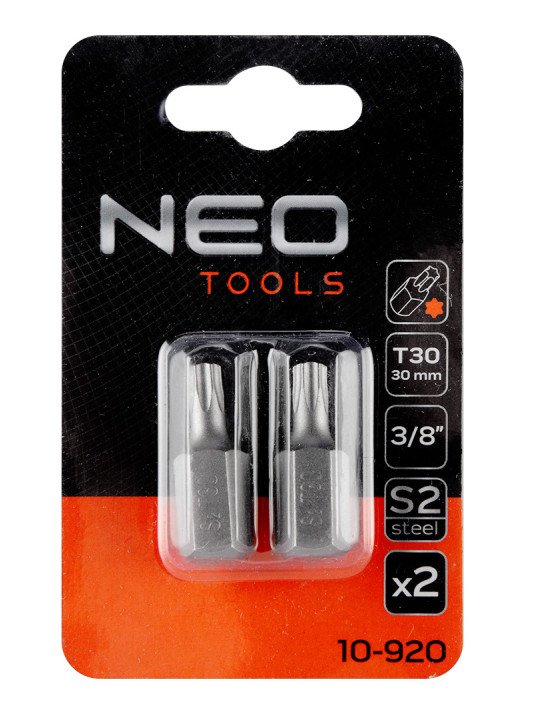 TORX Antgaliukai T30 x 30 mm, S2 x 2 vnt.