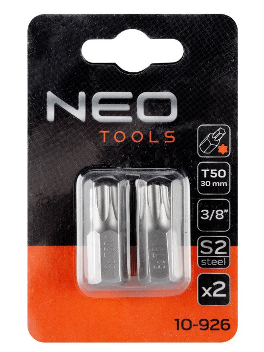 TORX Antgaliukai T50 x 30 mm, S2 x 2 vnt.