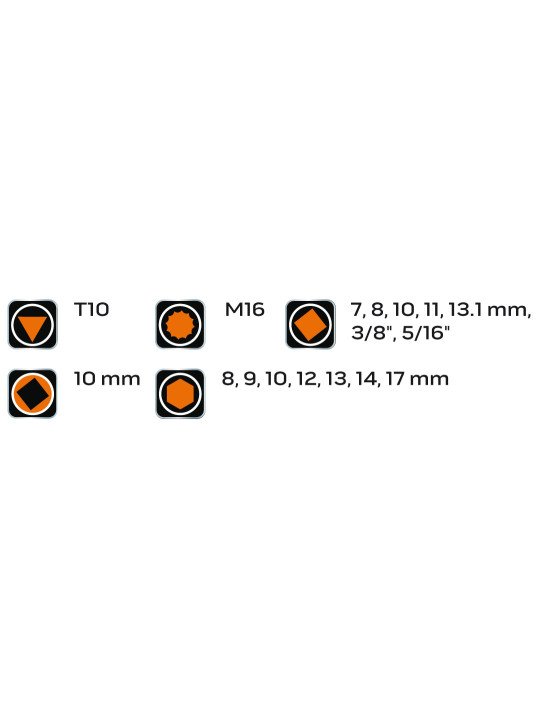 Oil drainer set 18vnt, 3/8