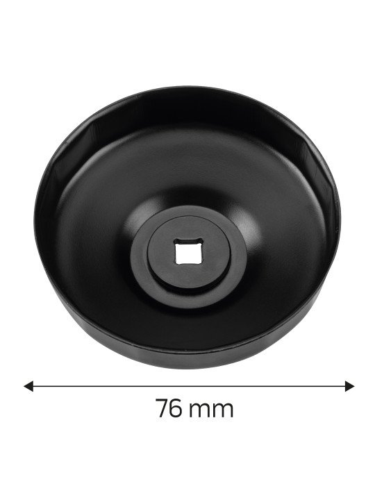 Puodelio tipo alyvos filtro veržliaraktis  76 mm, 12-taškų
