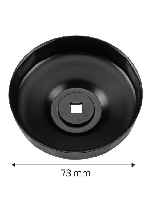 Puodelio tipo alyvos filtro veržliaraktis  73 mm, 14-taškų