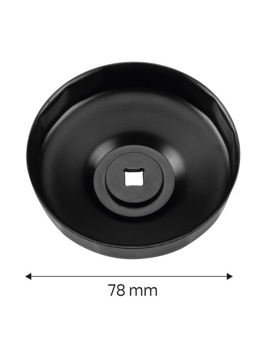 Puodelio tipo alyvos filtro veržliaraktis  78 mm, 15-taškų