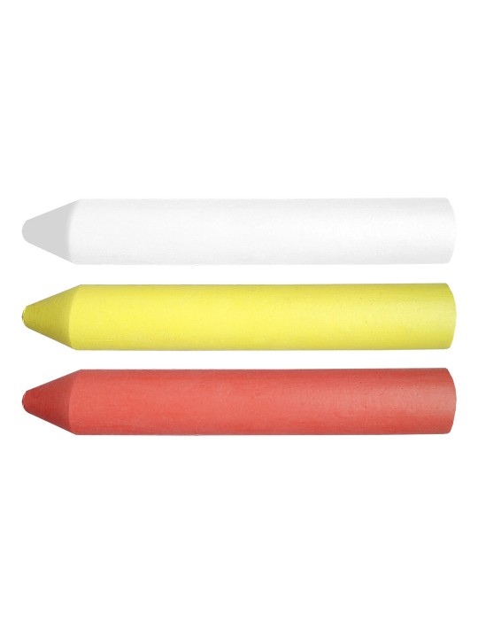 Dažų kreidos mišinys (balta/geltona/raudona) 13 x 85 mm, 3 vnt.