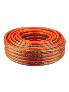 Sodo žarna 1/2  x 20 m,  6 sluoksniai  PROFESSIONAL - BUSSodo žarna 1/2  x 20 m,  6 sluoksniai  PROFESSIONAL - Garden hose 1/2  x 20 m,  6-layers NEO PROFESSIONAL, made of high quality flexible PVC and poliester yarn with 2 braids (cross and tricot), work