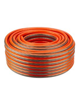 Sodo žarna 1/2  x 30 m,  6 sluoksniai  PROFESSIONAL - BUSSodo žarna 1/2  x 30 m,  6 sluoksniai  PROFESSIONAL - Garden hose 1/2  x 30 m,  6-layers NEO PROFESSIONAL, made of high quality flexible PVC and poliester yarn with 2 braids (cross and tricot), work