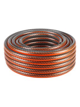 Sodo žarna 3/4  x 20 m,  6 sluoksniai  PROFESSIONAL (15-843) - Garden hose 3/4  x 20 m,  6-layers NEO PROFESSIONAL, made of high quality flexible PVC and poliester yarn with 2 braids (cross and tricot), working pressure 10 bar, burst pressure 30 bar, with