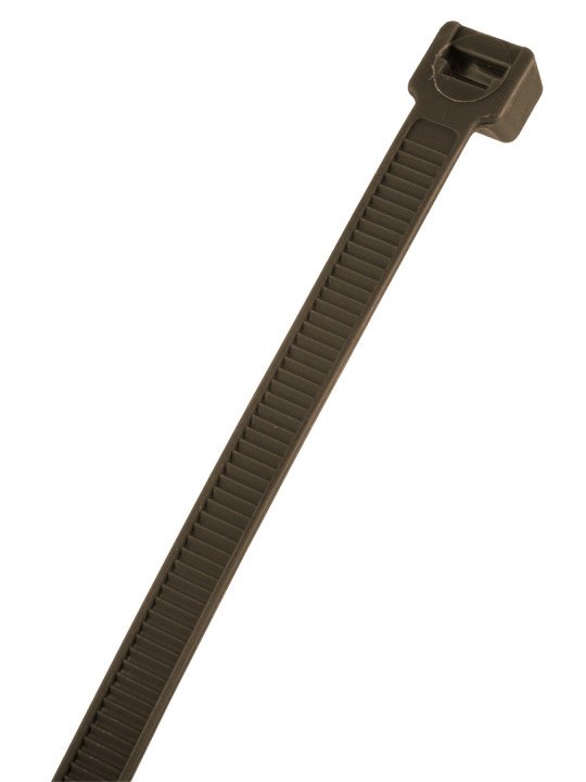 Užveržimo dirželiai 7,6 x 380 mm, 50 vnt, rudos spalvos