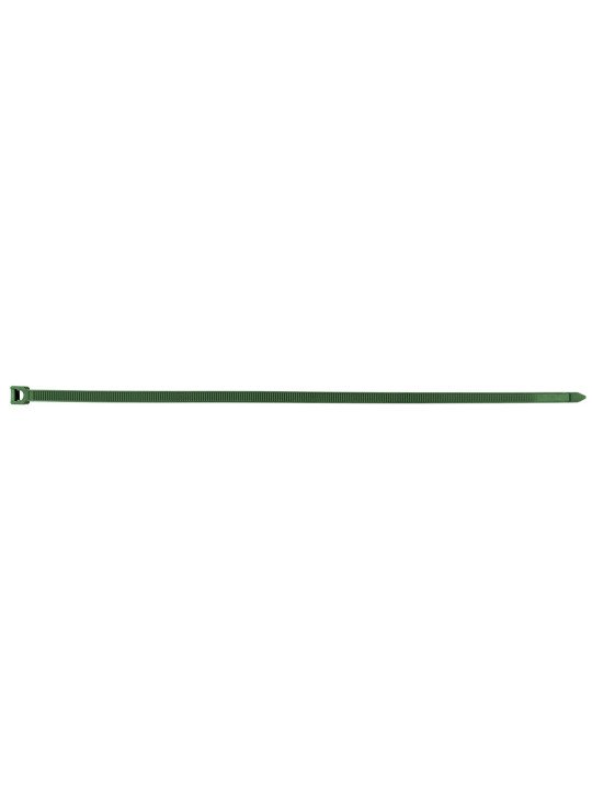 Užveržimo dirželiai 7,6 x 380 mm, 50 vnt, žalia