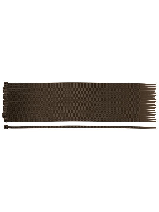 Užveržimo dirželiai 4,8 x 300 mm, 50 vnt, rudos spalvos