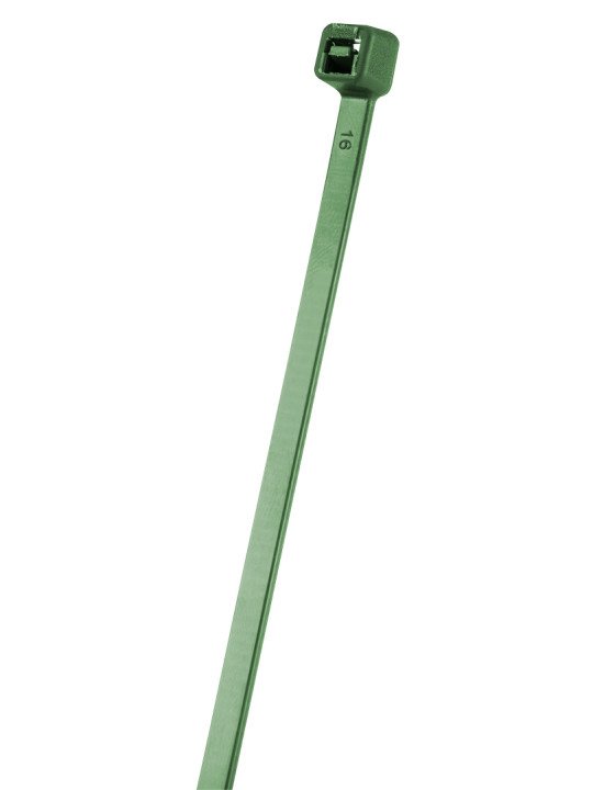 Užveržimo dirželiai 3,6 x 200 mm, 50 vnt, žalia