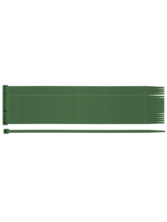 Užveržimo dirželiai 3,6 x 200 mm, 50 vnt, žalia
